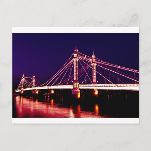 Die Albert Bridge London Postkarte (Vorderseite)