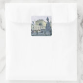 Die Albertina, Wien Quadratischer Aufkleber (Tasche)