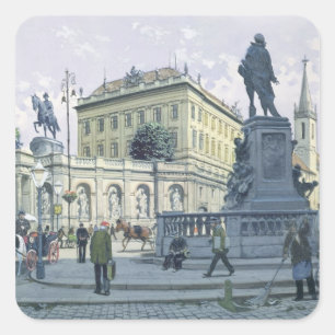 Die Albertina, Wien Quadratischer Aufkleber