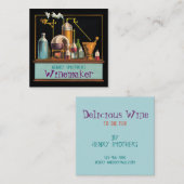 Die Alchemist Winemaker Square Business Card Quadratische Visitenkarte (Vorne/Hinten)