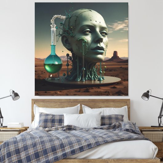 Die Alchimie der menschlichen Evolution Leinwanddruck (Insitu (Schlafzimmer))