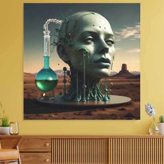 Die Alchimie der menschlichen Evolution Leinwanddruck (Insitu (Wohnzimmer))