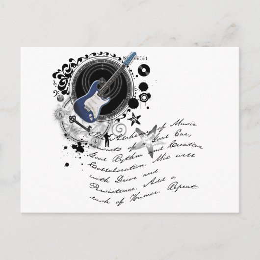 Die Alchimie der Musik Postkarte (Vorderseite)