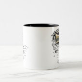 Die Alchimie des Schreibens Zweifarbige Tasse (Mittel)