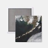 Die Aleutischen Inseln und die Halbinsel Alaska Magnet (Vorderseite/Rückseite)