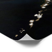 Die Aleutischen Inseln und die Halbinsel Alaska Poster (Ecke)