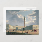 Die Alexander-Säule und das Armeehauptquartier Postkarte (Vorne/Hinten)
