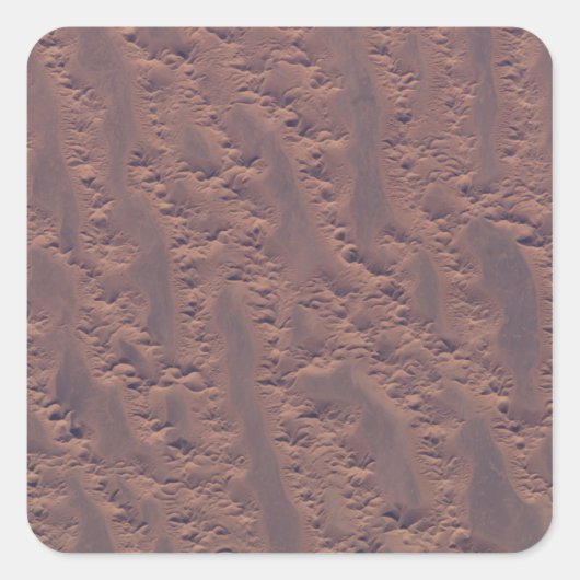 Die algerische Wüste Quadratischer Aufkleber (Vorderseite)