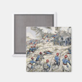 Die algerischen Flöhe der französischen Armee Magnet (Vorderseite/Rückseite)