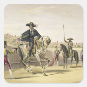 Die Alguazil, die Schlüssel des Toril, 186 Quadratischer Aufkleber