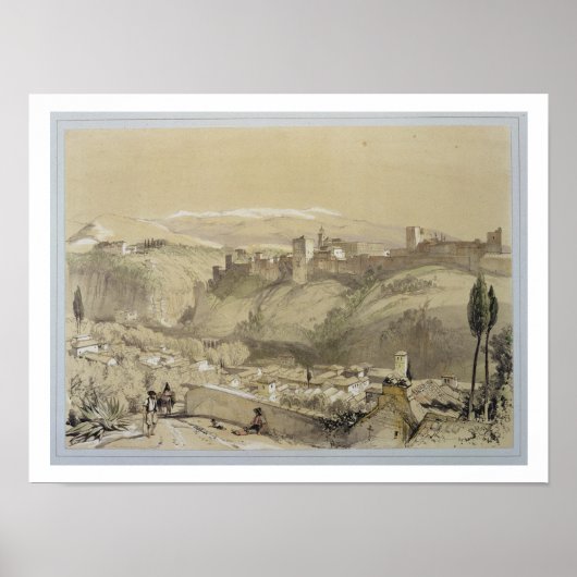 Die Alhambra aus dem Albay, von 'Sketches und Dr. Poster (Vorne)