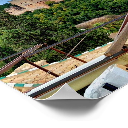 Die Alhambra von Granada Poster (Ecke)