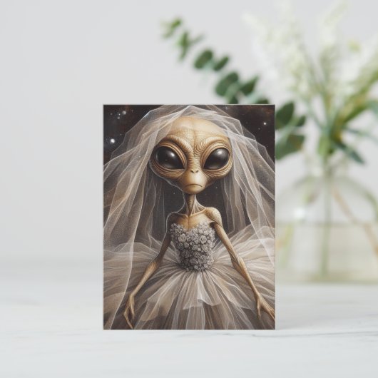 Die Alien Bride Postkarte (Stehend Vorderseite)