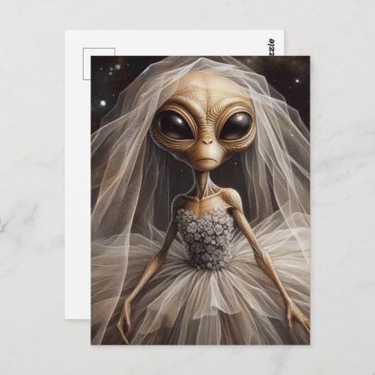 Die Alien Bride Postkarte (Vorne/Hinten)