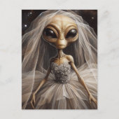Die Alien Bride Postkarte (Vorderseite)