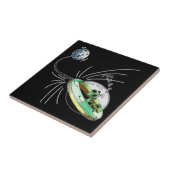 Die Alien des Weltraums, den Mond zu stehlen Fliese (Seite)