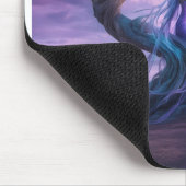 Die Alien, die zur Erde fliegt (unter einem Baum) Mousepad (Ecke)