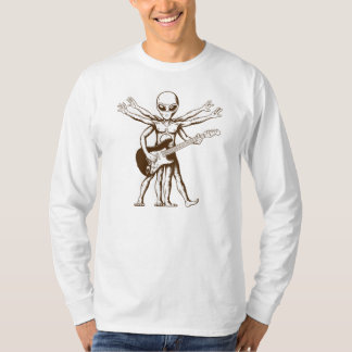 Die Alien spielt eine Gitarre. T-Shirt