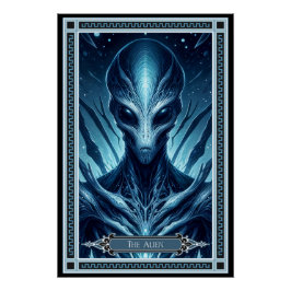 Die Alien-Tarot-Karte Poster