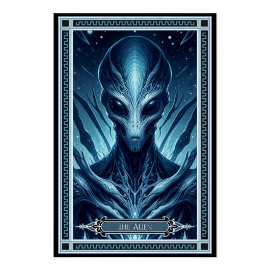 Die Alien-Tarot-Karte Poster (Vorderseite)