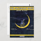 Die alkoholische Blues Postkarte (Vorne/Hinten)