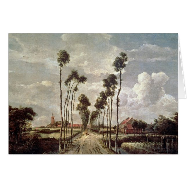 Die Allee bei Middelharnis, 1689 (Vorderseite (Horizontal))