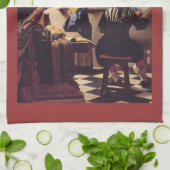 Die Allegorie der Malerei von Johannes Vermeer Handtuch (Gefaltet)