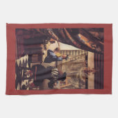 Die Allegorie der Malerei von Johannes Vermeer Handtuch (Horizontal)