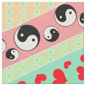 Die alles bedruckten Stoffe (Nahaufnahme)