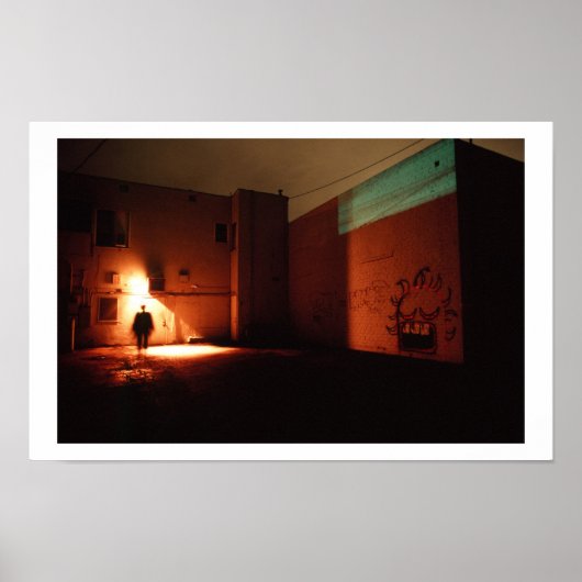 Die Alley in der Nacht Poster (Vorne)