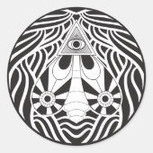 Die allgegenwärtige Modeerscheinung Runder Aufkleber (Vorderseite)