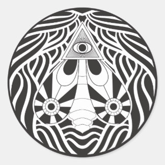 Die allgegenwärtige Modeerscheinung Runder Aufkleber