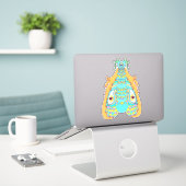 Die allgegenwärtige Motte Aufkleber (Laptop auf Schreibtisch)