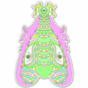 Die allgegenwärtige Motte Aufkleber