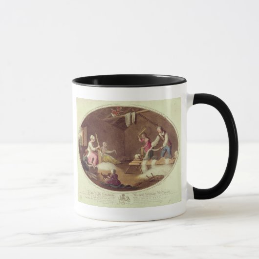 Die allgemeine Methode des Stampfens, des Tasse (Rechts)