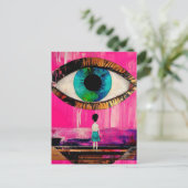 Die allwissende Augenchirurgie Postkarte (Stehend Vorderseite)