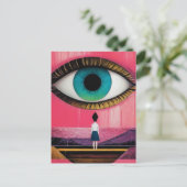 Die allwissende Augenchirurgie Postkarte (Stehend Vorderseite)