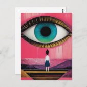 Die allwissende Augenchirurgie Postkarte (Vorne/Hinten)