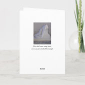 Die Alone Angel Card niemals abwischen (Seitenansi Karte (Rückseite)