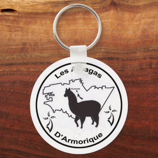 Die Alpagas D’Armorik Schlüsselanhänger (Vorderseite)