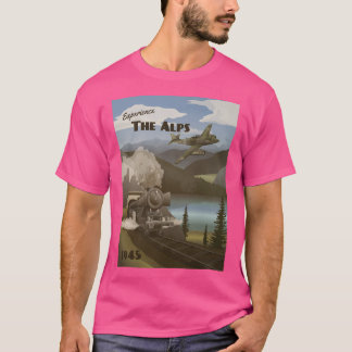 Die Alpen 1945 - Reiseposter Bergpanorama T-Shirt