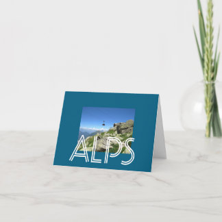 Die Alpen Dankeskarte