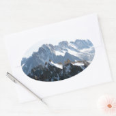 Die Alpen - großartig! Ovaler Aufkleber (Umschlag)
