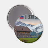 Die Alpen Liechtenstein Magnet (Vorderseite/Rückseite)