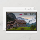 Die Alpen Liechtenstein Postkarte (Vorne/Hinten)