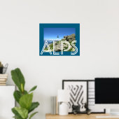 Die Alpen Poster (Heimbüro)