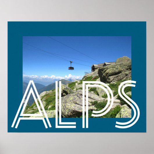 Die Alpen Poster (Vorne)