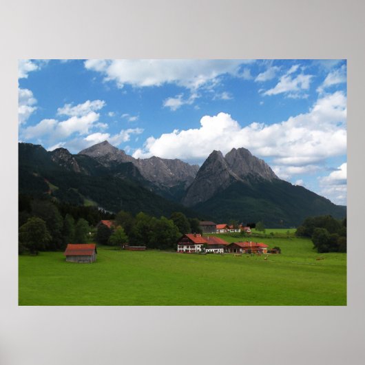 Die Alpen Poster (Vorne)