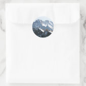 Die Alpen - prächtig! Runder Aufkleber (Tasche)