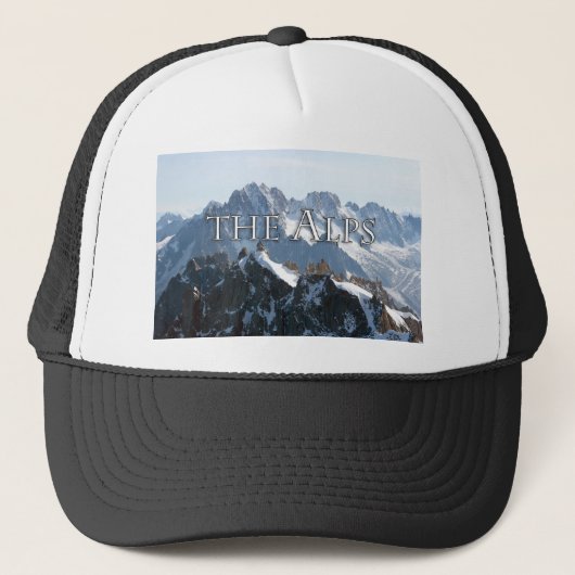 Die Alpen - prächtig! Truckerkappe (Vorderseite)